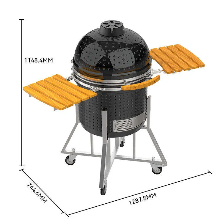 Outdoor Smoker Ceramic Grill BBQ Barbecue Charcoal Kamado Grills